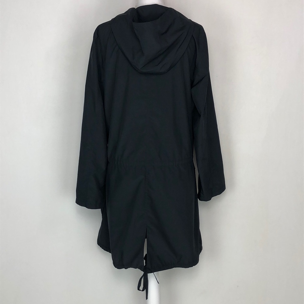 SOLD NWOT Eileen Fisher Gray Hooded Windbreaker - Picture 3 of 7